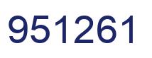 Número 951261 imagen azul
