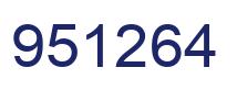 Número 951264 imagen azul