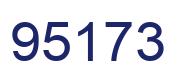 Number 95173 blue image