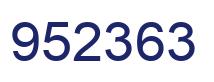 Número 952363 imagen azul