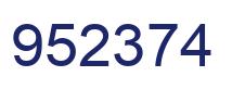 Número 952374 imagen azul