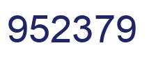 Number 952379 blue image