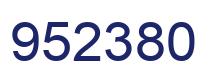Number 952380 blue image