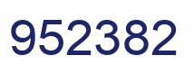 Number 952382 blue image