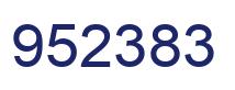 Number 952383 blue image