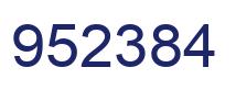 Number 952384 blue image