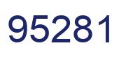Number 95281 blue image