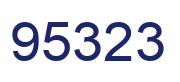 Number 95323 blue image