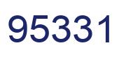 Number 95331 blue image