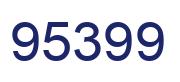 Number 95399 blue image