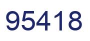 Número 95418 imagen azul