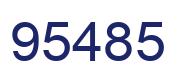 Number 95485 blue image