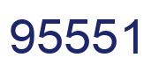 Number 95551 blue image