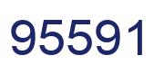 Number 95591 blue image