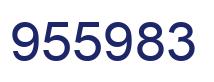 Number 955983 blue image