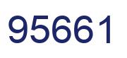 Número 95661 imagen azul