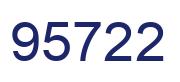 Number 95722 blue image