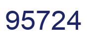 Number 95724 blue image