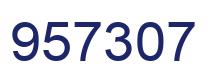 Number 957307 blue image