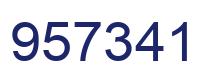 Number 957341 blue image