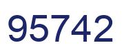 Número 95742 imagen azul