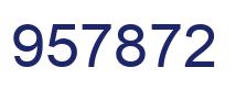 Number 957872 blue image