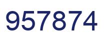 Number 957874 blue image
