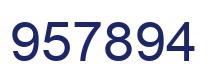 Number 957894 blue image