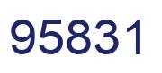 Number 95831 blue image