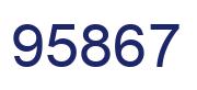 Número 95867 imagen azul