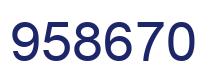 Número 958670 imagen azul