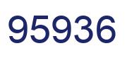 Number 95936 blue image