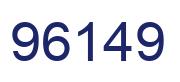 Número 96149 imagen azul