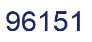 Número 96151 imagen azul