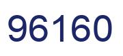 Número 96160 imagen azul