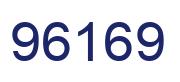 Number 96169 blue image