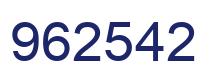 Número 962542 imagen azul
