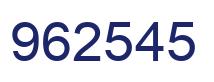 Número 962545 imagen azul