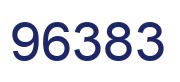 Number 96383 blue image
