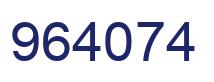 Number 964074 blue image