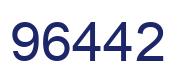 Número 96442 imagen azul