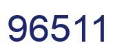 Number 96511 blue image