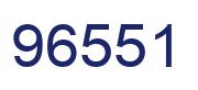 Number 96551 blue image
