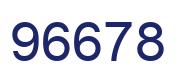 Number 96678 blue image
