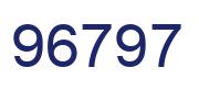 Number 96797 blue image