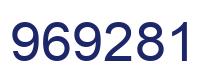 Number 969281 blue image