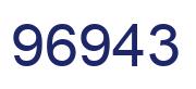 Number 96943 blue image