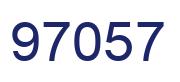 Number 97057 blue image