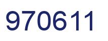 Número 970611 imagen azul