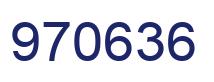 Number 970636 blue image